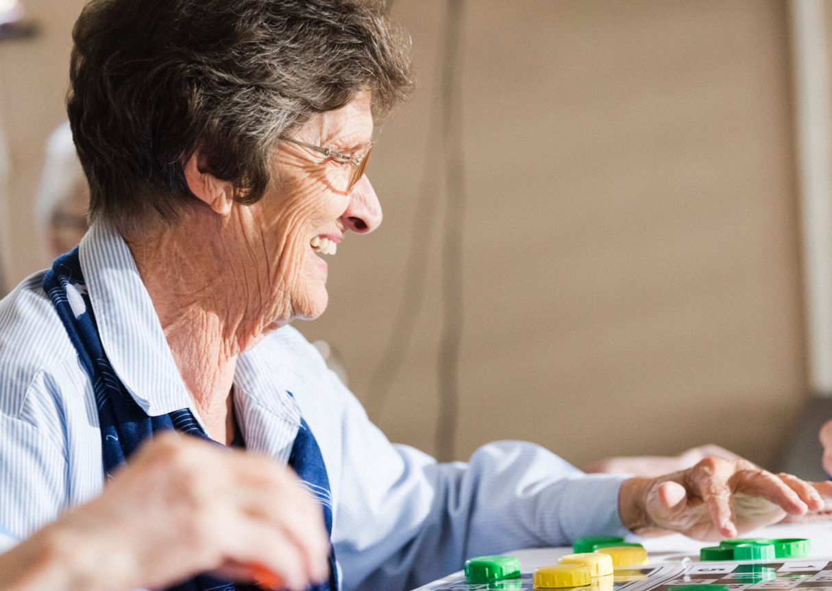 Seniors Playing Game